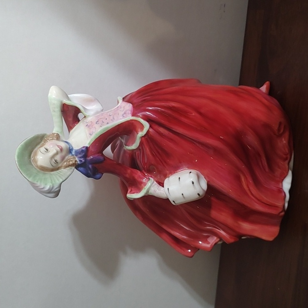 Royal Doulton Bone China Autumn Breezes Figurine HN19 England Vintage